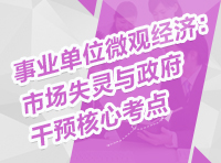 事業(yè)單位微觀經(jīng)濟：市場失靈與政府干預核心考點