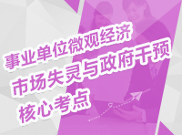 事業(yè)單位微觀經(jīng)濟：市場失靈與政府干預(yù)核心考點