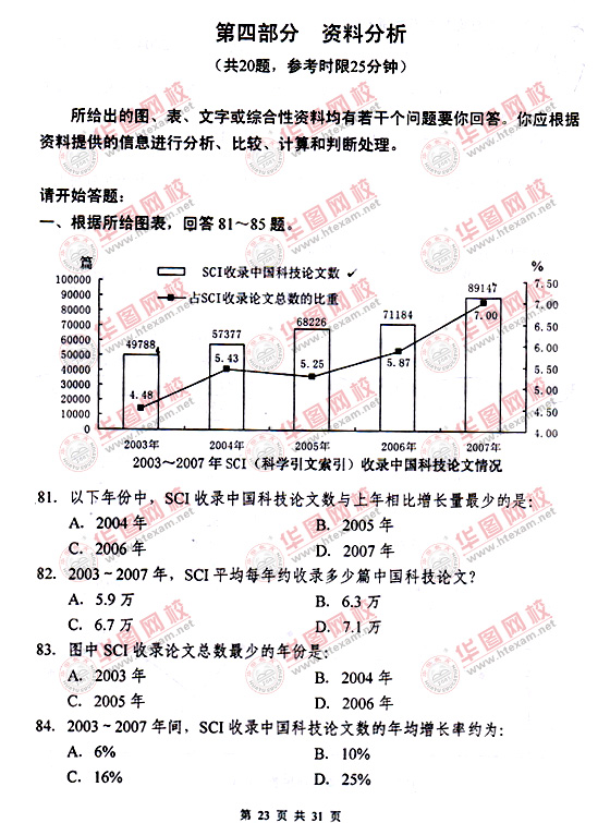 2010年下半年遼寧公務(wù)員考試行測(cè)真題